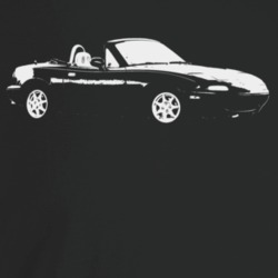 1994 Miata Three Quarter Angle View Dark Color T Shirt