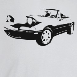 1995 Miata Three Quarter Angle View Light Color T Shirt