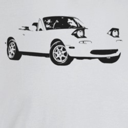 1997 Miata Three Quarter Angle View Light Color T Shirt