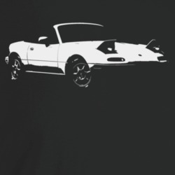 1997 Miata Three Quarter Angle View Dark Color T Shirt
