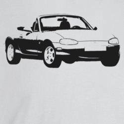 1998 Miata Three Quarter Angle View Light Color T Shirt