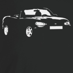 1998 Miata Three Quarter Angle View Dark Color T Shirt