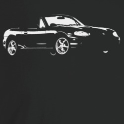 1999 Miata Three Quarter Angle View Dark Color T Shirt