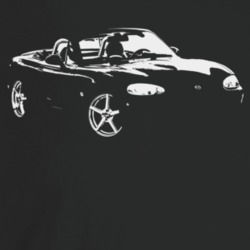 2000 Miata Three Quarter Angle View Dark Color T Shirt