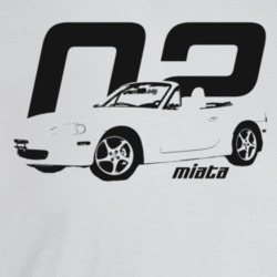 2002 Miata Three Quarter Angle View With Year And Model Name Light Col