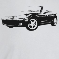2003 Miata Three Quarter Angle View Light Color T Shirt