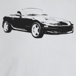 2005 Miata Three Quarter Angle View Light Color T Shirt