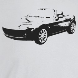 2006 Miata Three Quarter Angle View Light Color T Shirt