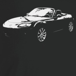 2006 Miata Three Quarter Angle View Dark Color T Shirt
