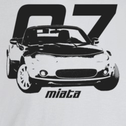 2007 Miata Three Quarter Angle View With Year And Model Name Light Col
