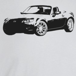 2008 Miata Three Quarter Angle View Light Color T Shirt