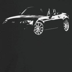 2008 Miata Three Quarter Angle View Dark Color T Shirt