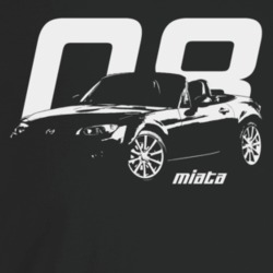 2008 Miata Three Quarter Angle View With Year And Model Name Dark Colo