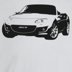 2009 Miata Three Quarter Angle View Light Color T Shirt