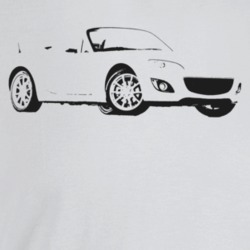 2010 Miata Three Quarter Angle View Light Color T Shirt