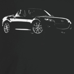 2010 Miata Three Quarter Angle View Dark Color T Shirt