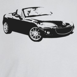 2011 Miata Three Quarter Angle View Light Color T Shirt