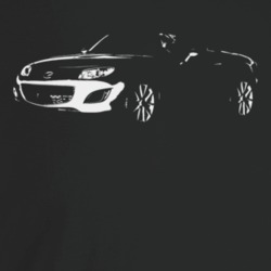 2012 Miata Three Quarter Angle View Dark Color T Shirt