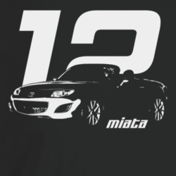 2012 Miata Three Quarter Angle View With Year And Model Name Dark Colo