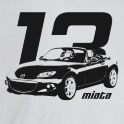 2013 Miata Three Quarter Angle View With Year And Model Name Light Col