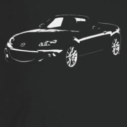 2013 Miata Three Quarter Angle View Dark Color T Shirt