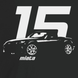 2015 Miata Three Quarter Angle View With Year And Model Name Dark Colo