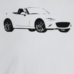 2016 Miata Three Quarter Angle View Light Color T Shirt