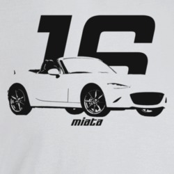 2016 Miata Three Quarter Angle View With Year And Model Name Light Col