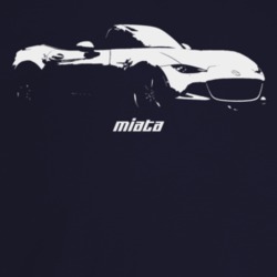 2016 Miata Three Quarter Angle View With Model Name Dark Color T Shirt