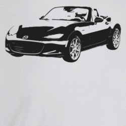 2017 Miata Three Quarter Angle View Light Color T Shirt
