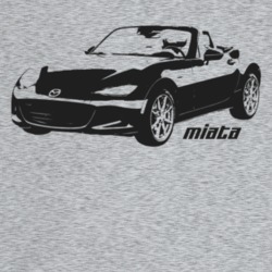 2017 Miata Three Quarter Angle View With Model Name Light Color T Shir