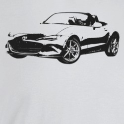 2018 Miata Three Quarter Angle View Light Color T Shirt
