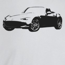 2019 Miata Three Quarter Angle View Light Color T Shirt