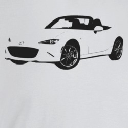 2020 Miata Three Quarter Angle View Light Color T Shirt