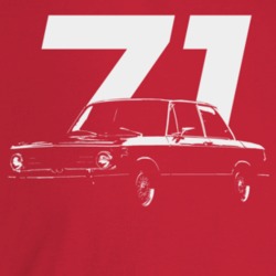 1971 2002 Three Quarter Angle View With Year Dark Color T Shirt