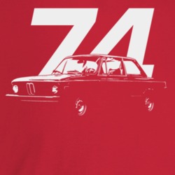 1974 2002 Three Quarter Angle View With Year Dark Color T Shirt
