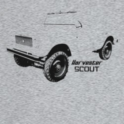 1961 Scout Three Quarter Angle View With Model Name Light Color T Shir