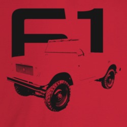 1961 Scout Three Quarter Angle View With Year Light Color T Shirt