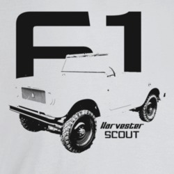1961 Scout Three Quarter Angle View With Year And Model Name Light Col