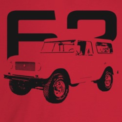 1962 Scout Three Quarter Angle View With Year Light Color T Shirt
