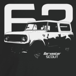 1962 Scout Three Quarter Angle View With Year And Model Name Dark Colo