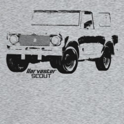 1963 Scout Three Quarter Angle View With Model Name Light Color T Shir