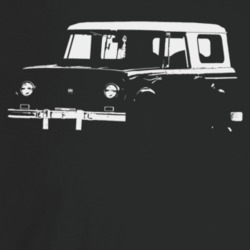 1963 Scout Three Quarter Angle View Dark Color T Shirt