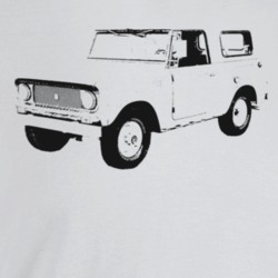 1964 Scout Three Quarter Angle View Light Color T Shirt
