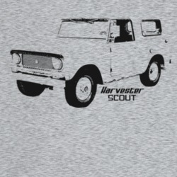 1964 Scout Three Quarter Angle View With Model Name T Shirt