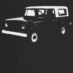 1964 Scout Three Quarter Angle View Dark Color T Shirt