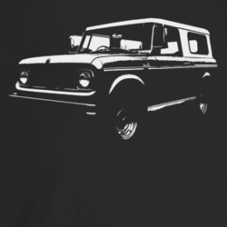 1965 Scout Three Quarter Angle View Dark Color T Shirt
