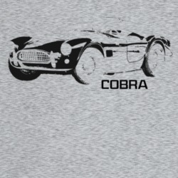 1962 Cobra Three Quarter Angle View With Model Name Light Color T Shir