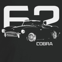 1962 Cobra Three Quarter Angle View With Year And Model Name Dark Colo