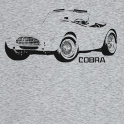 1964 Cobra Three Quarter Angle View With Model Name Light Color T Shir
